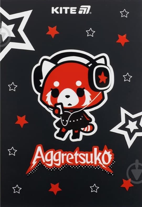 Блокнот А5 50арк. кліт. тв. обкл. Aggretsuko №AR25-194/Kite — купити | Канцелярський Сад
