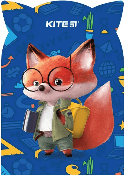 Блокнот А5 48арк. м'яка обкл. Hey Fox №K25-461-3/Kite — купити | Канцелярський Сад