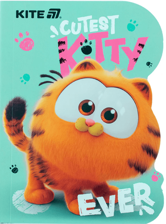 Блокнот А6 60арк. кліт. вирубка "Garfield" №GF25-223/Kite — купити | Канцелярський Сад