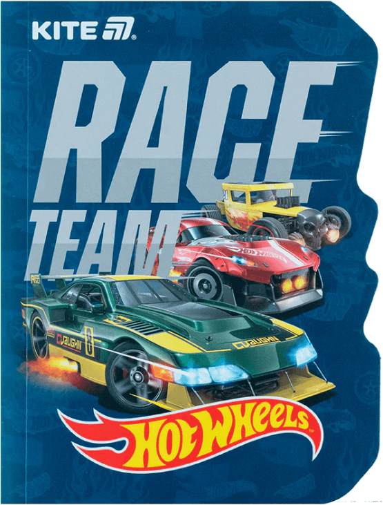 Блокнот А6 60арк. кліт. вирубка "Hot Wheels" №HW25-223/Kite — купити | Канцелярський Сад
