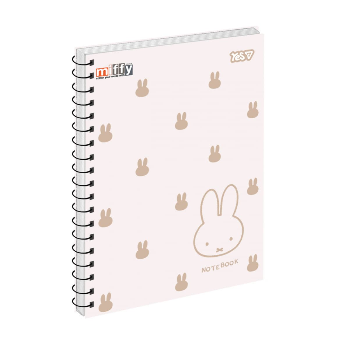Блокнот пруж. бок А5 80арк. кліт. крафт Miffy №152272/Yes — фото товару | Канцелярський Сад