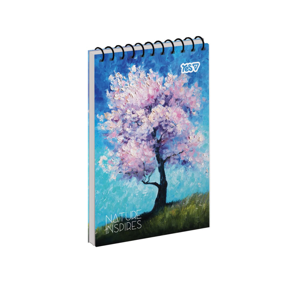 Блокнот пруж. верх. А6 80арк. кліт. карт. Nature inspires №152267/Yes — купити | Канцелярський Сад