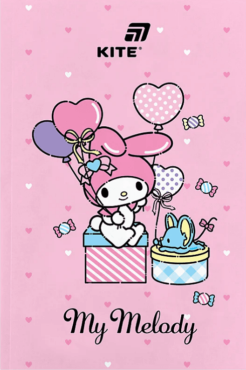 Блокнот А5 64арк. б/лін. м'яка обкл. Hello Kitty термобіндер №HK26-193/Kite — купити | Канцелярський Сад
