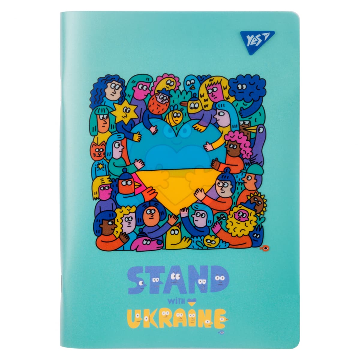 Блокнот А5 70арк. кліт. пласт. обкл. Stand with Ukraine №681859/Yes — купити | Канцелярський Сад