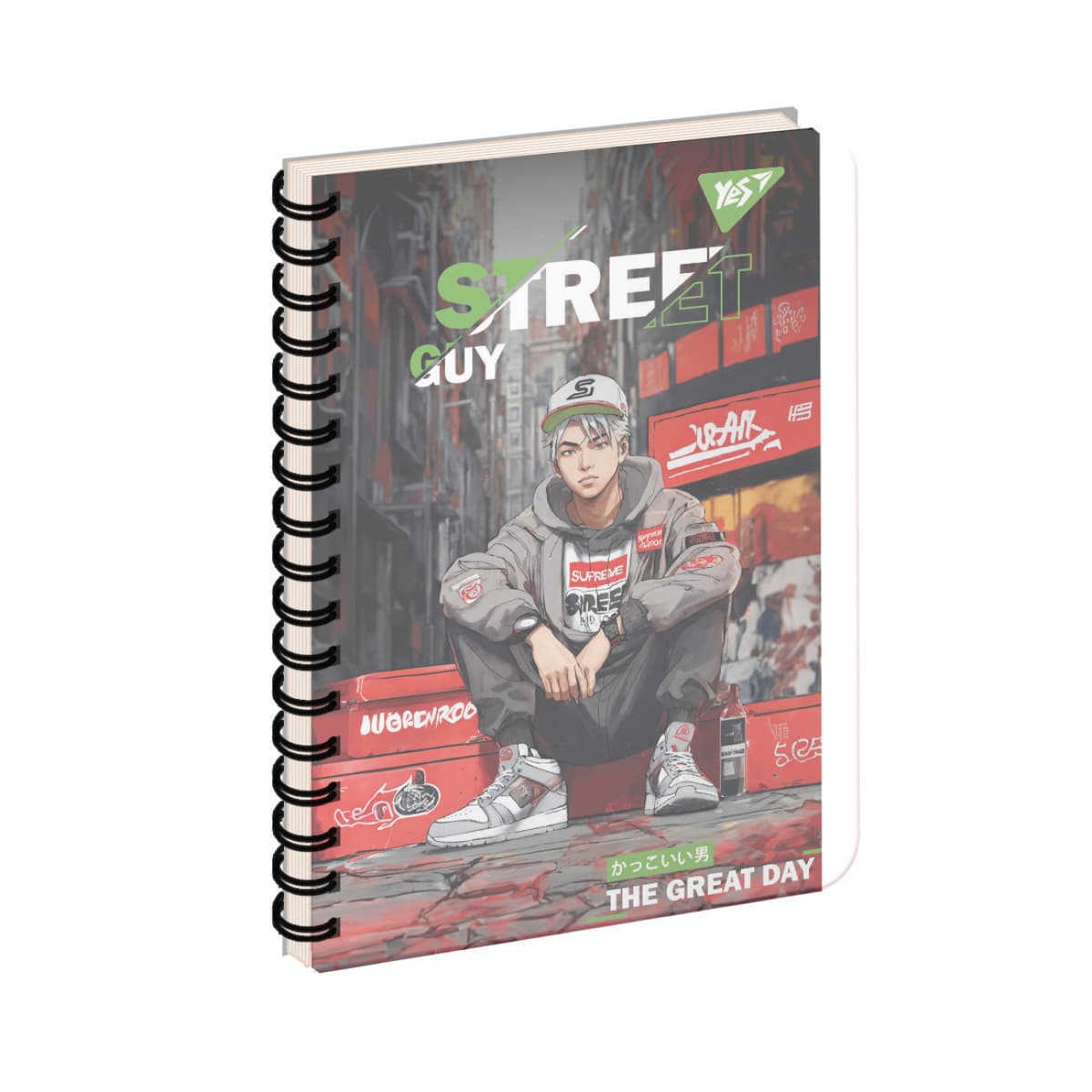 Блокнот пруж. В6 144арк. Street guy №681982/Yes — купити | Канцелярський Сад