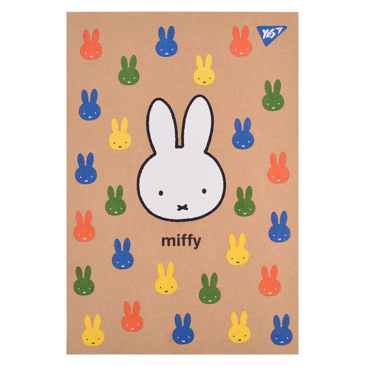 Блокнот В5 80арк. кліт. білила,крафт Miffy №151991/Yes — купити | Канцелярський Сад