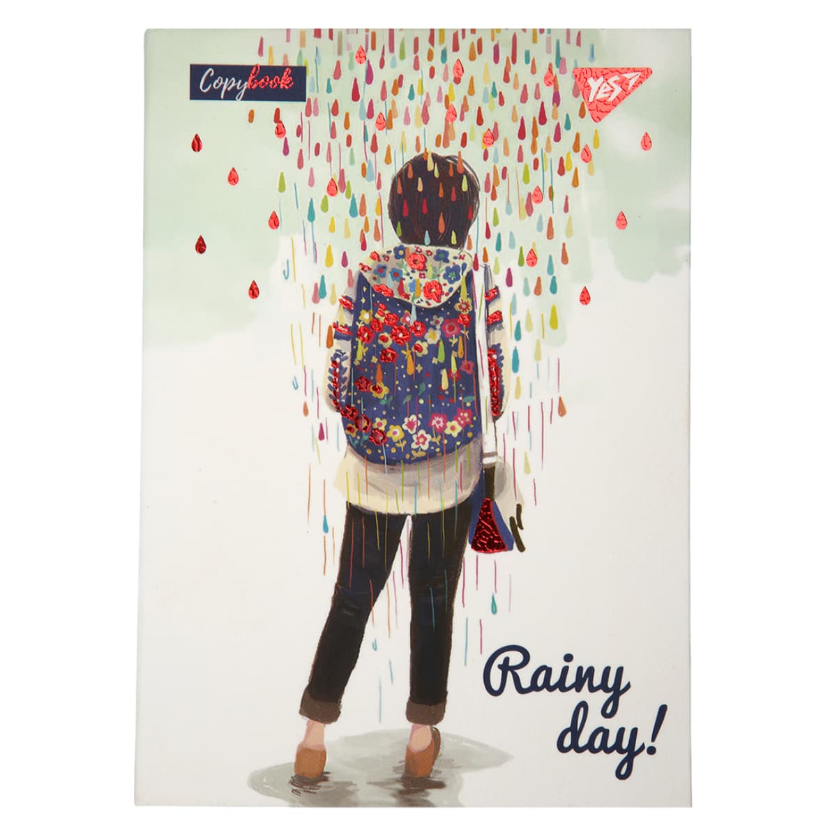 Блокнот А6 64арк. кліт. Rainy day інтегр. №152085/Yes — купити | Канцелярський Сад