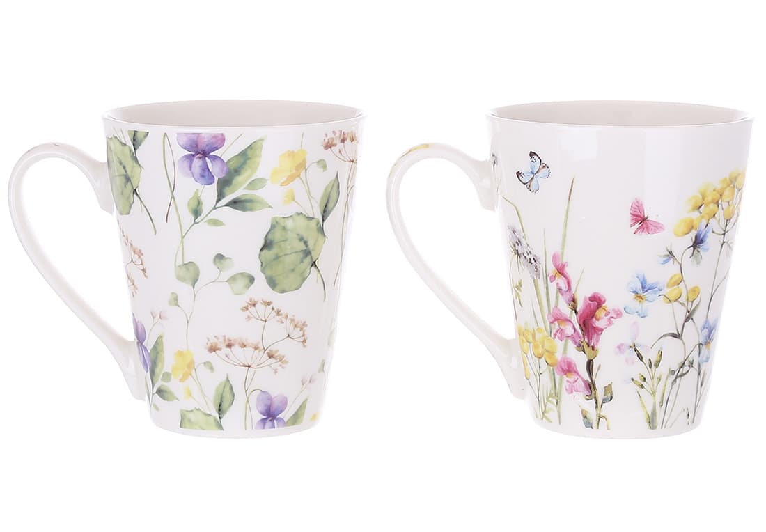 Чашка керам. 325мл "Floral" №311-103 — купити | Канцелярський Сад
