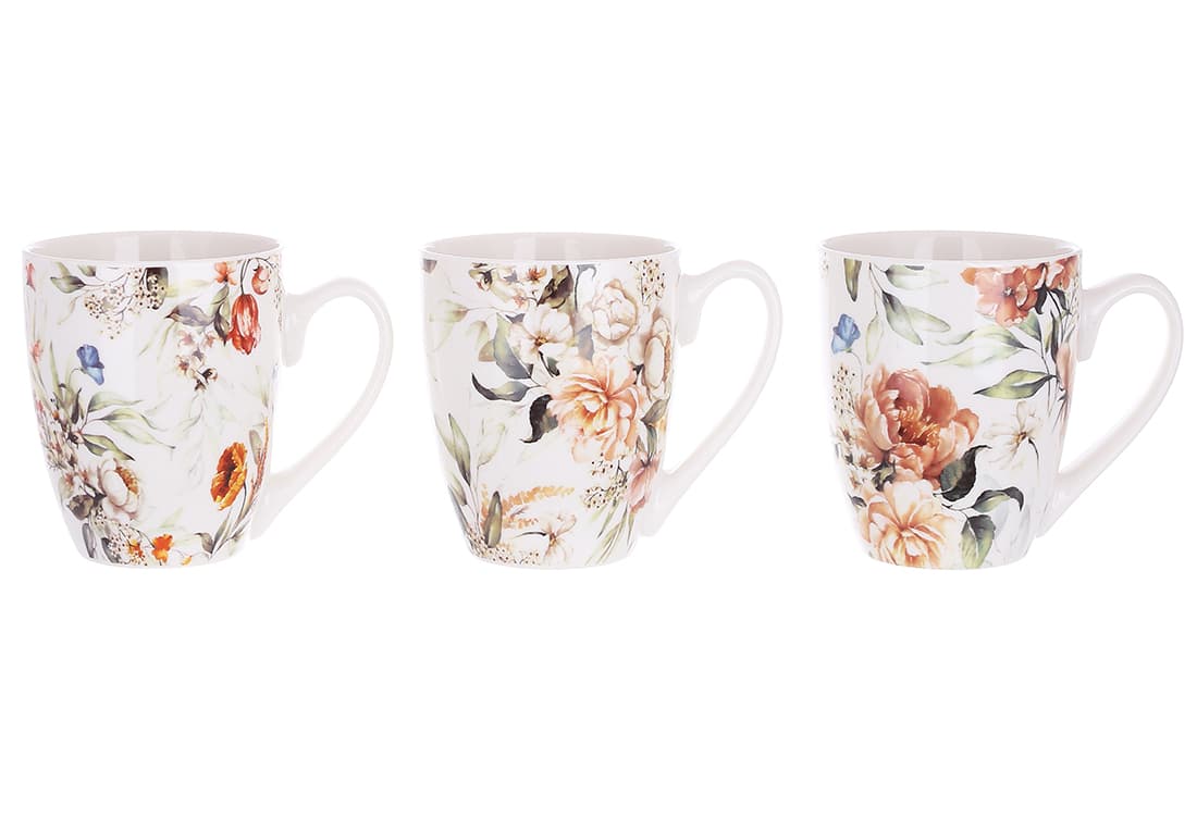 Чашка керам. 425мл "Floral" №311-102 — купити | Канцелярський Сад