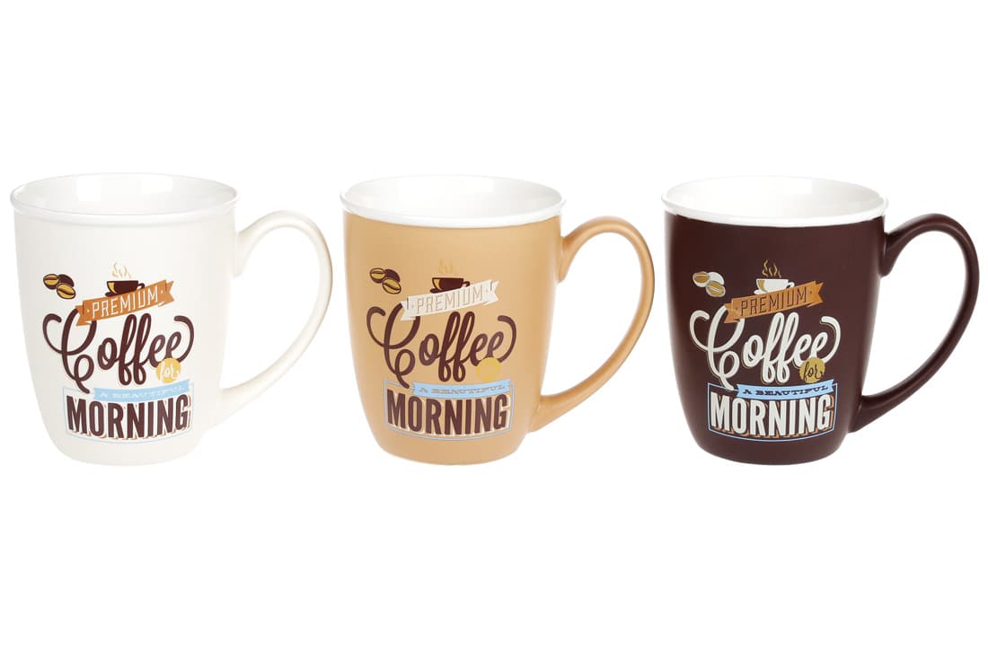 Чашка керам. 340мл "Morning Coffee" №930-005/Bonadi — купити | Канцелярський Сад
