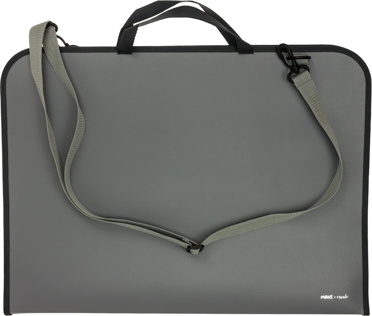 Портфель "CoolForSchool/Maxi" №CF30006/MX30006 А3 пласт. на блиск.,сірий — фото товару | Канцелярський Сад