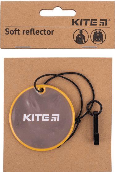 Підвіска м'яка світловідбиваюча "Kite" кругла, персикова №K23-110-2 — купити | Канцелярський Сад