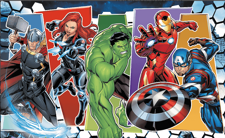 Пазли Trefl 60ел. Непероможні месники. MARVEL №17357 — купити | Канцелярський Сад