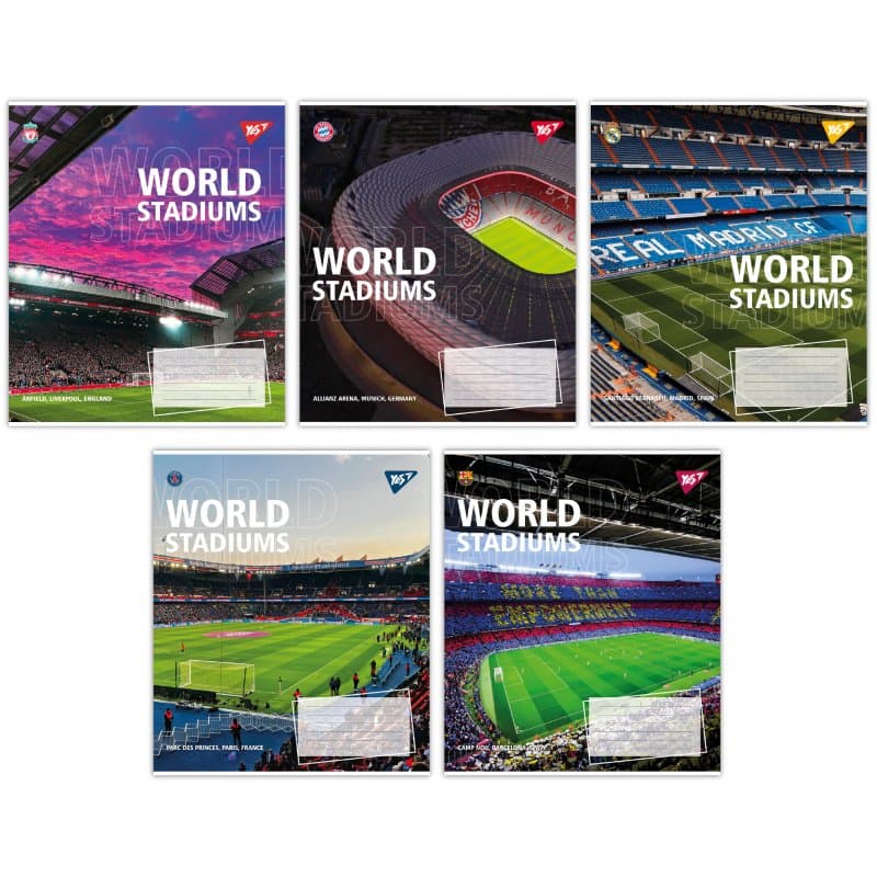 Зошит 36арк. кліт. YES World stadium №767073 — купити | Канцелярський Сад