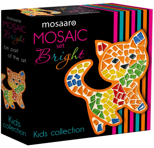Набір для творч. "Mosaaro зі скляною мозаїкою дитячий. Котик" №MA7006 — купити | Канцелярський Сад