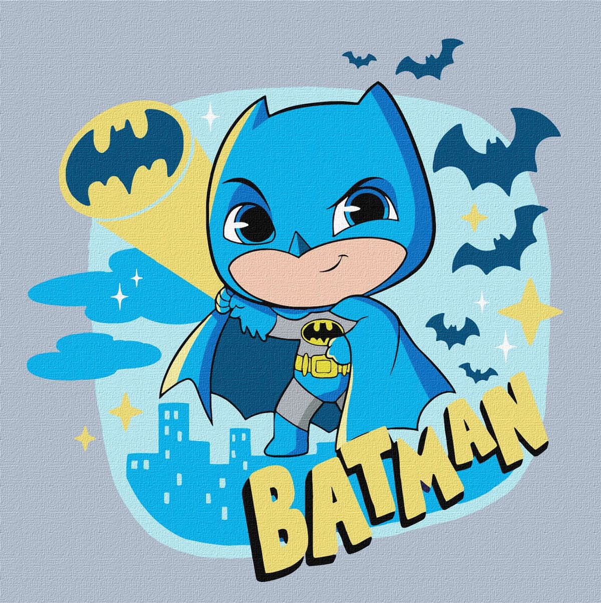 Картини по номерах акрил. для дітей "Batman: Герой темряви" 25х25см №KHO1342/Ідейка — купити | Канцелярський Сад