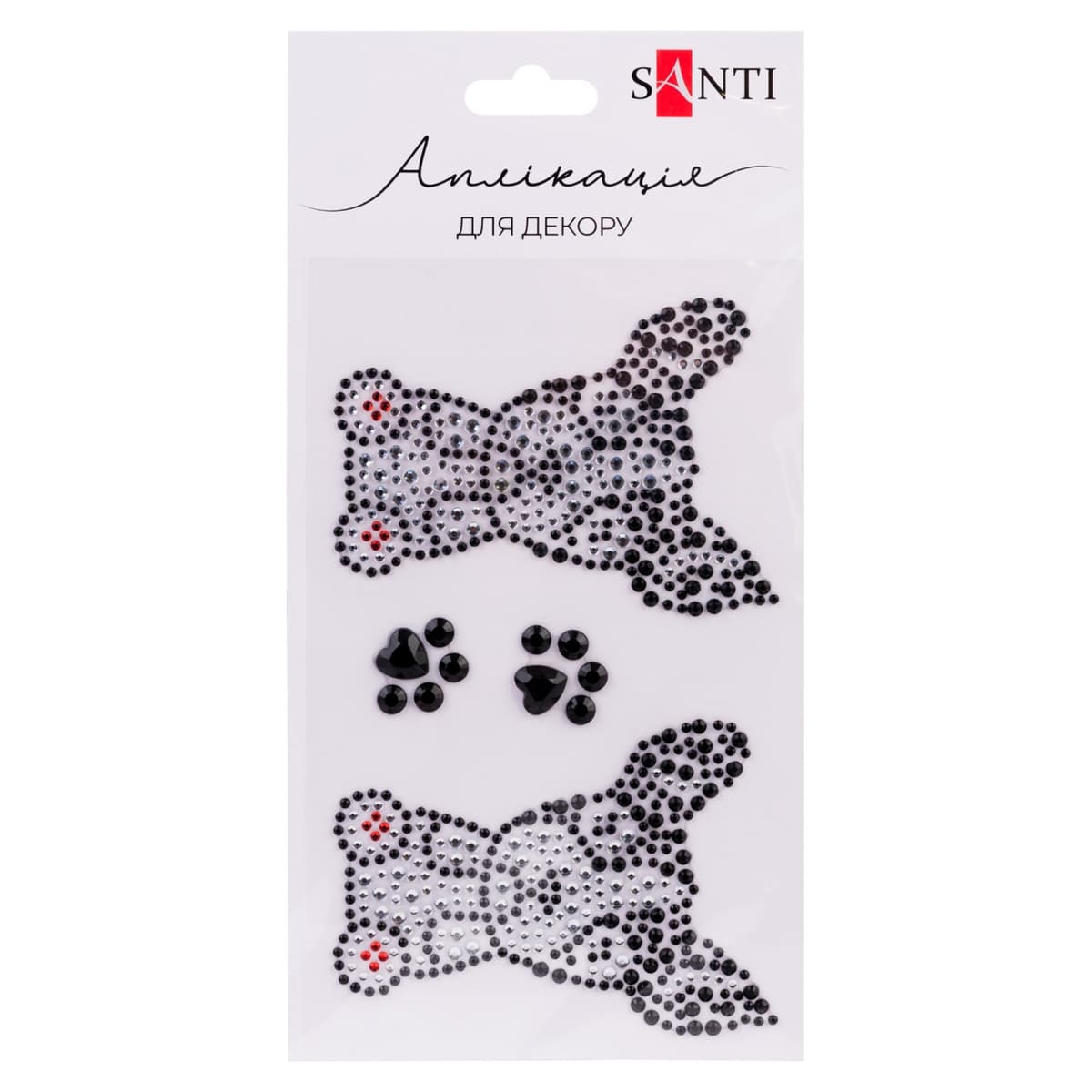 Аплікація зі стразів самокл. "Santi" Puppies 9,5х15,5см №742988 — купити | Канцелярський Сад