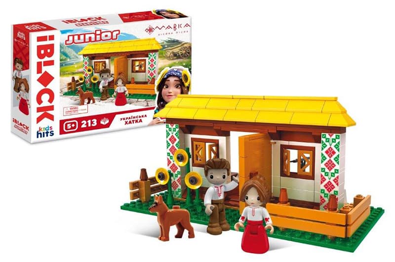 Конструктор "IBlock Junior" Мавка, 213дет.,фігурка,наліпки,тату,37х26х6см №PL-921-521 — купити | Канцелярський Сад
