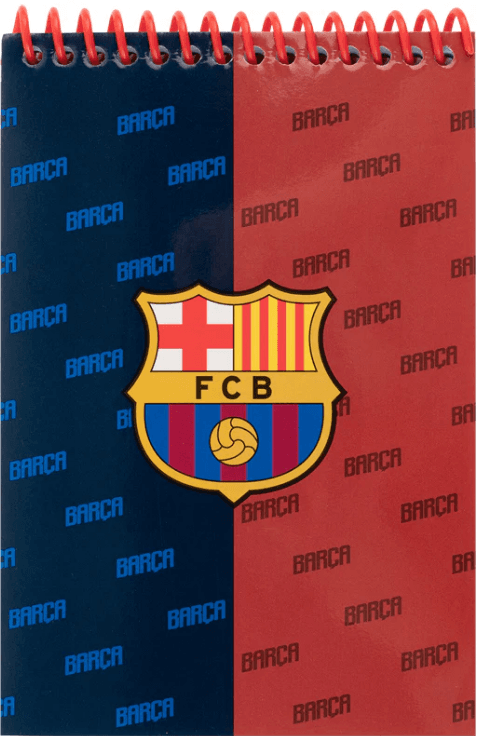Блокнот пруж. А6 48арк. б/лін. FC Barcelona №BC26-196/Kite — купити | Канцелярський Сад