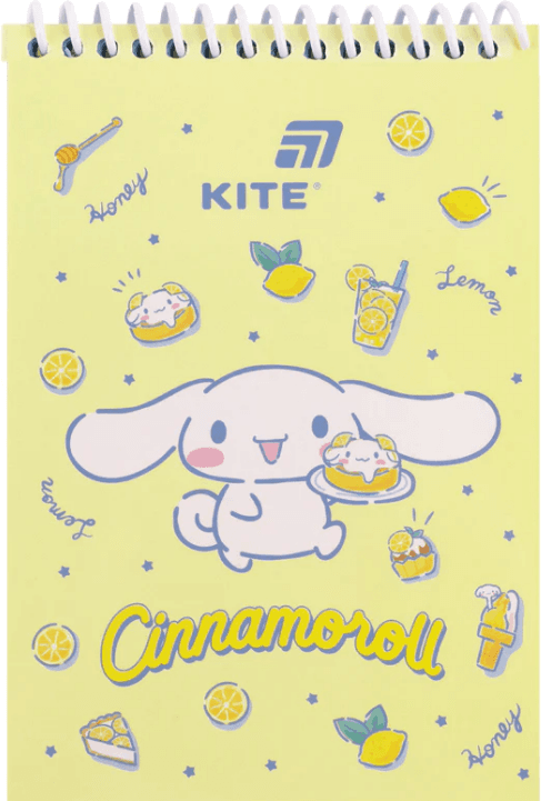 Блокнот пруж. А6 48арк. б/лін. Cinnamoroll №CR26-196/Kite — купити | Канцелярський Сад
