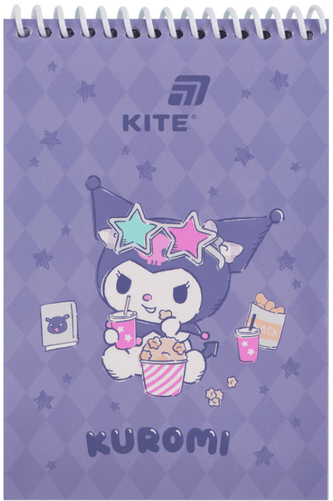 Блокнот пруж. А6 48арк. б/лін. пласт. Hello Kitty №HK26-196-2/Kite — фото товару | Канцелярський Сад