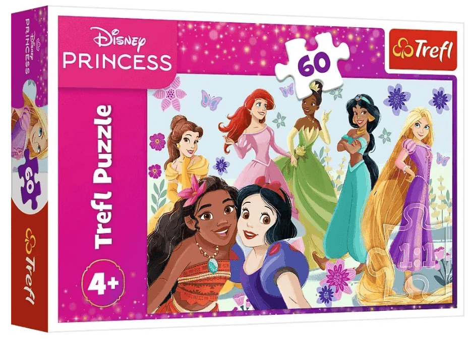 Пазли Trefl 60ел. Disney Princess Принцеси в дії №17409 — купити | Канцелярський Сад