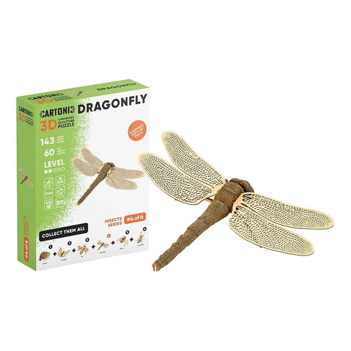 Пазли 3D "Cartonic" Collectible Dragonfly 143дет. — фото товару | Канцелярський Сад