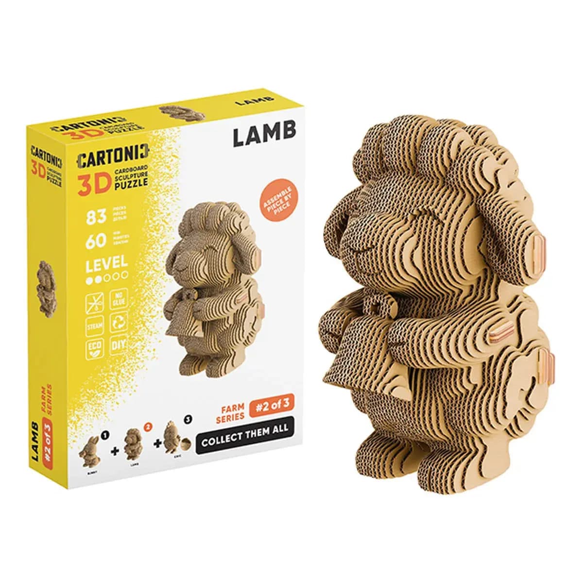 Пазли 3D "Cartonic" Collectible Lamb 83дет. — фото товару | Канцелярський Сад
