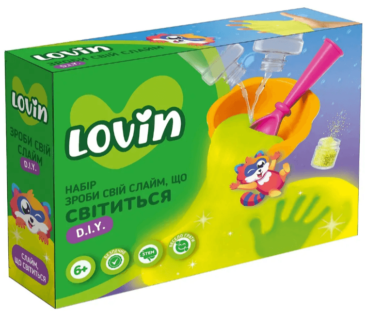 Набір "Lovin" Зроби Свій Слайм,що світиться №8000208 — купити | Канцелярський Сад