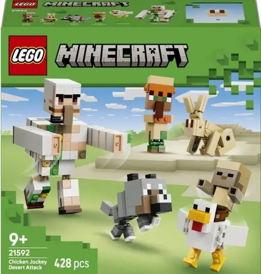 Конструктор "LEGO" Minecraft Курячий Жокей: атака в пустелі V29 №L21592 — купити | Канцелярський Сад