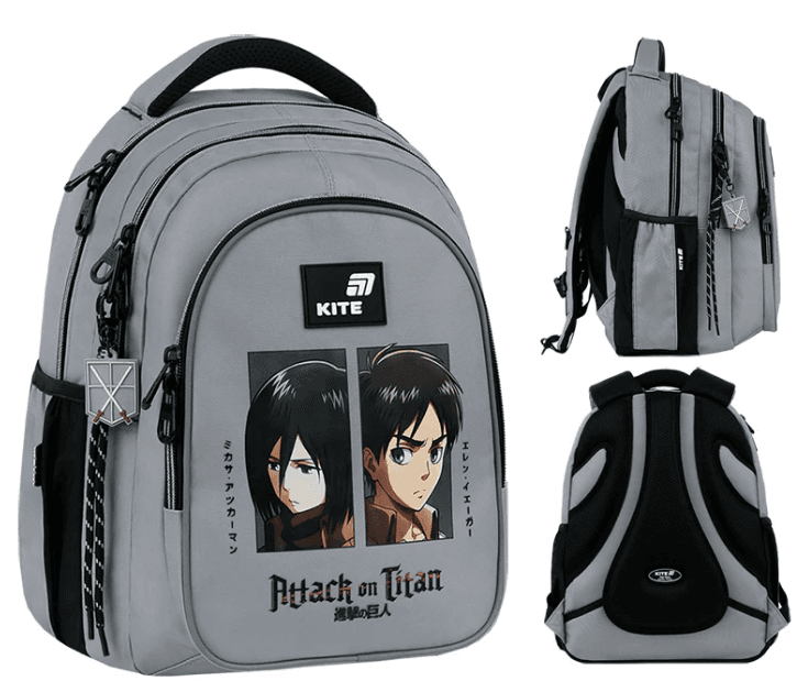 Рюкзак "Kite" Education teens Attack on Titan Season 2від.,3карм. №AT26-8001M — купити | Канцелярський Сад