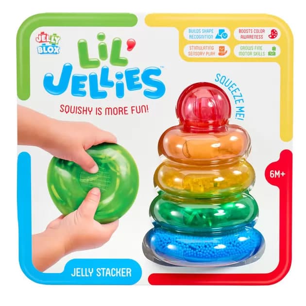 Конструктор сенсорний Jelly Blox - Пірамидка-кольоринка №937837/КіддіСвіт — купити | Канцелярський Сад
