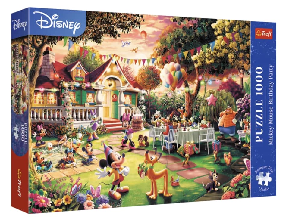 Пазли Trefl 1000ел. Disney День народження Міккі Мауса №10915 — купити | Канцелярський Сад