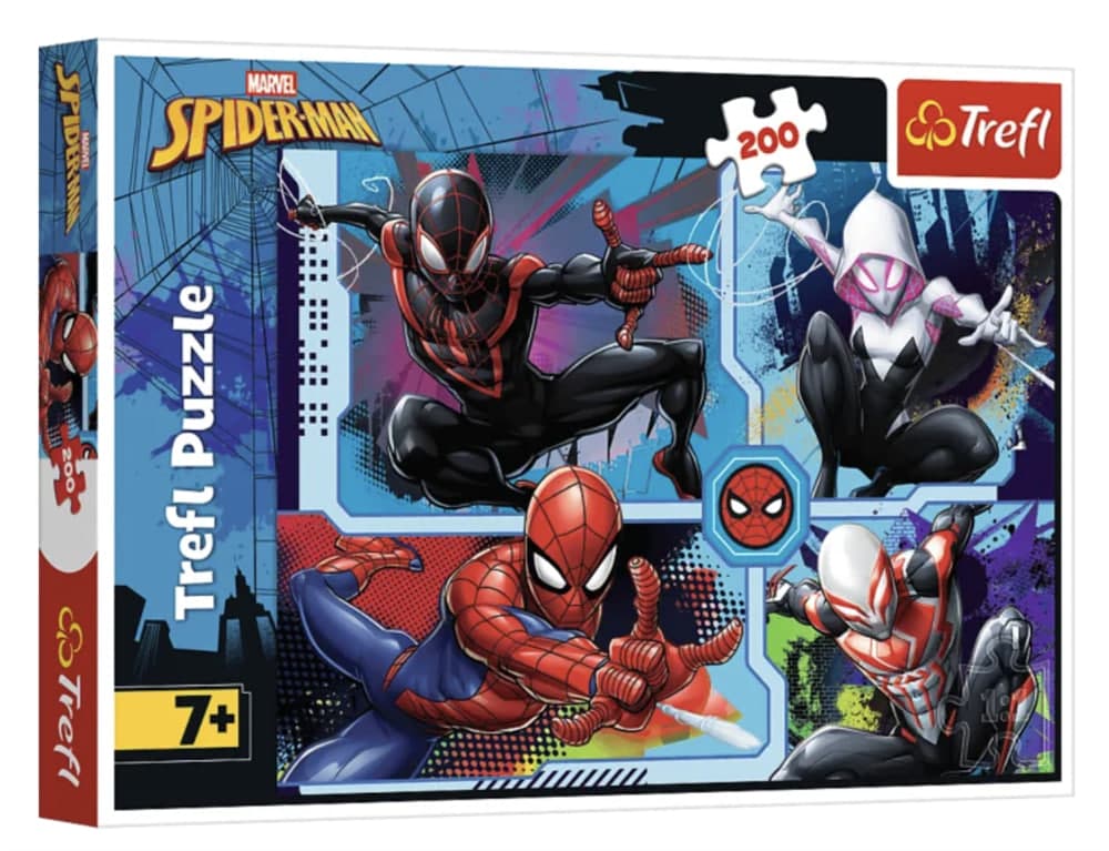 Пазли Trefl 200ел. Disney Marvel Spiderman Загадки героя №13369 — купити | Канцелярський Сад