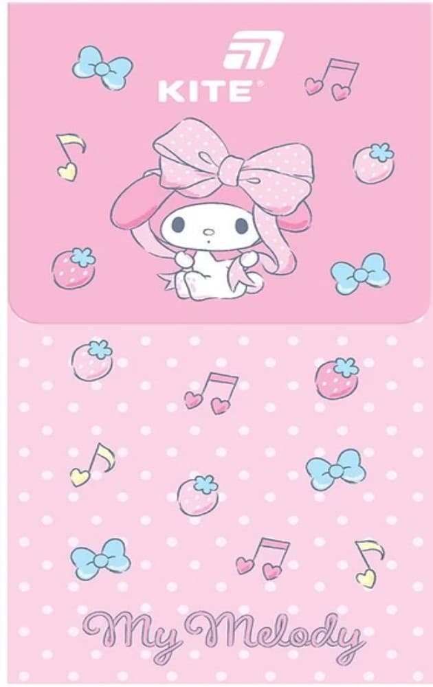 Блокнот А6 60арк. кліт. тв. обкл. на магніті "My Melody" №HK26-092-2/Kite — купити | Канцелярський Сад