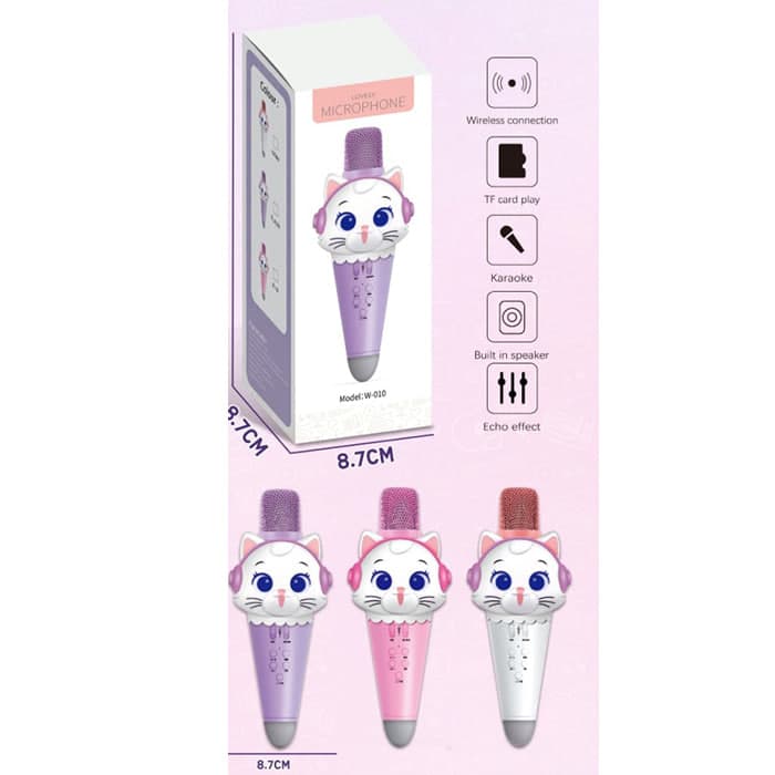 Мікрофон 21см,USB,Bluetooth,в кор-ці,8,5х22х8см №W-010 — фото товару | Канцелярський Сад