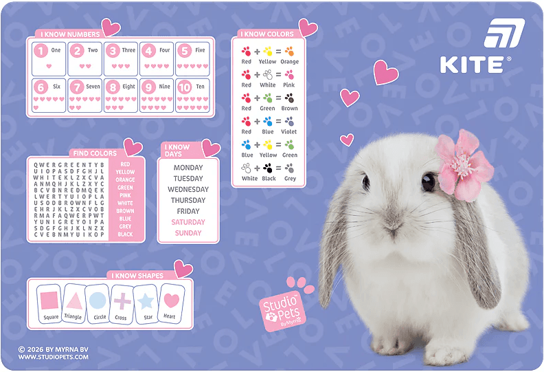 Підкладка для столу "Kite" №SP26-207 Studio Pets (42,5х29cм) PP — купити | Канцелярський Сад