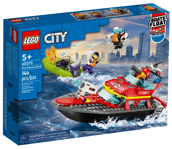 Конструктор "LEGO" City Човен пожежної бригади №60373 — купити | Канцелярський Сад