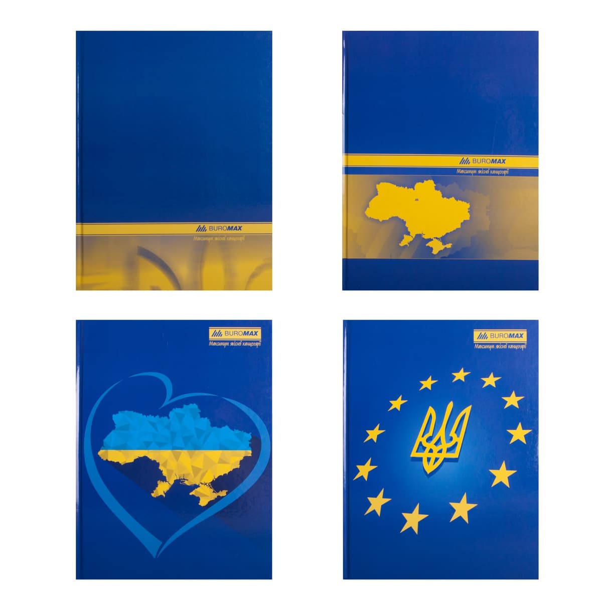 Книга-канц. А4 192арк. кліт. тв. лам. офс. "Ukraine" №BM.2404i/Buromax — фото товару | Канцелярський Сад