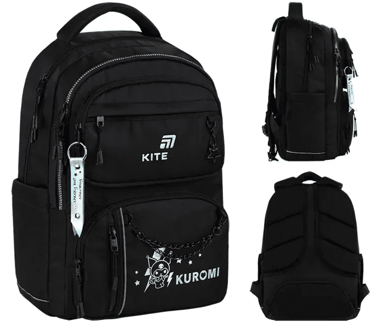 Рюкзак "Kite" Education 2594M Kuromi 2від.,6карм. №HK26-2594M — купити | Канцелярський Сад