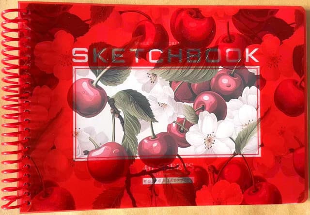 Скетчбук пруж. 40/100 А5 б/лін. №БК424/19/9669/Мандарин — фото товару | Канцелярський Сад