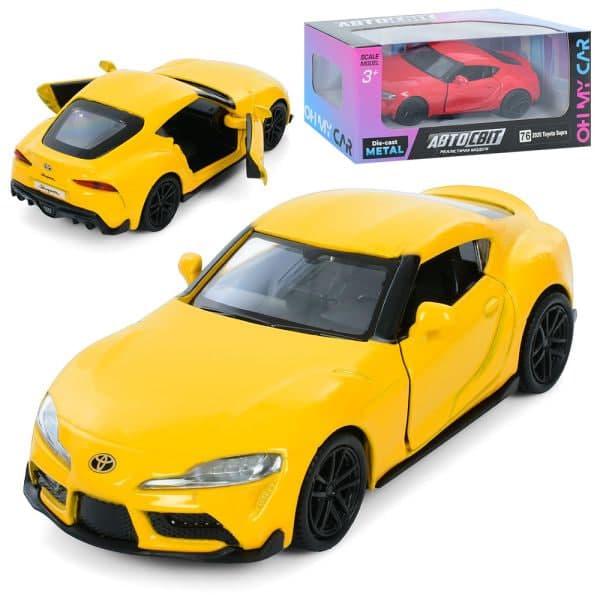 Машина інер-а метал. "Автосвіт" Toyota Supra 2020 12см,в кор-ці,15,5х7х7см №AS-3119 — купити | Канцелярський Сад