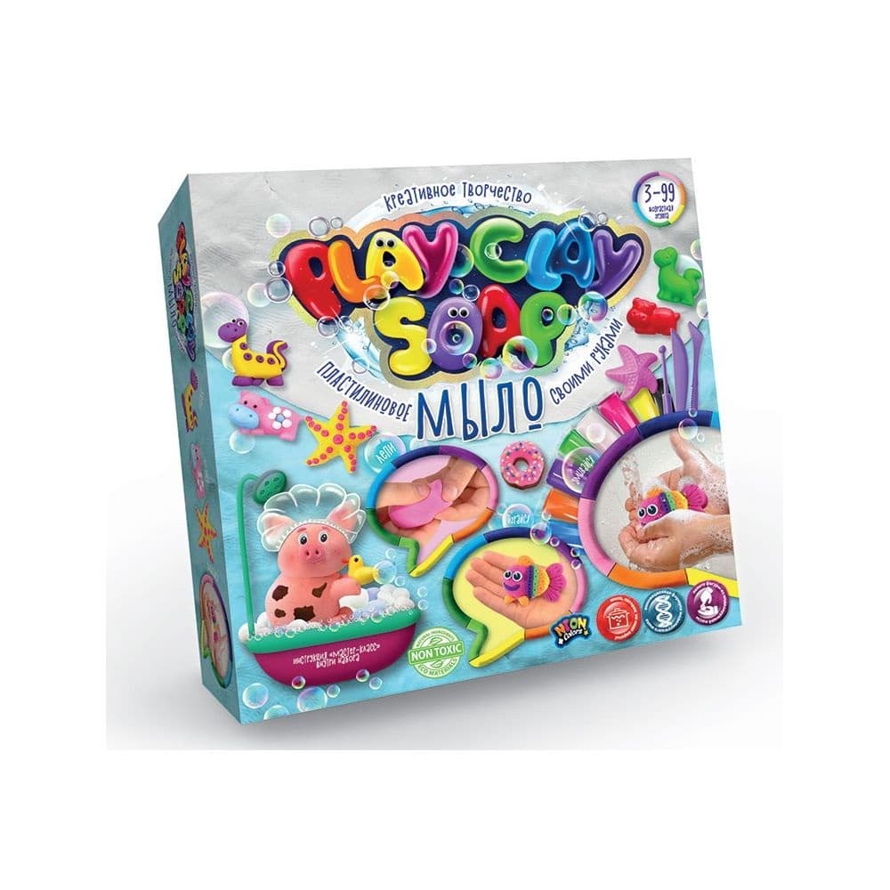 Набір креат.творч.Play Clay Soap" Пластилінове Мило" вел.№PCS-01-01U,02U/DankoToys — купити | Канцелярський Сад