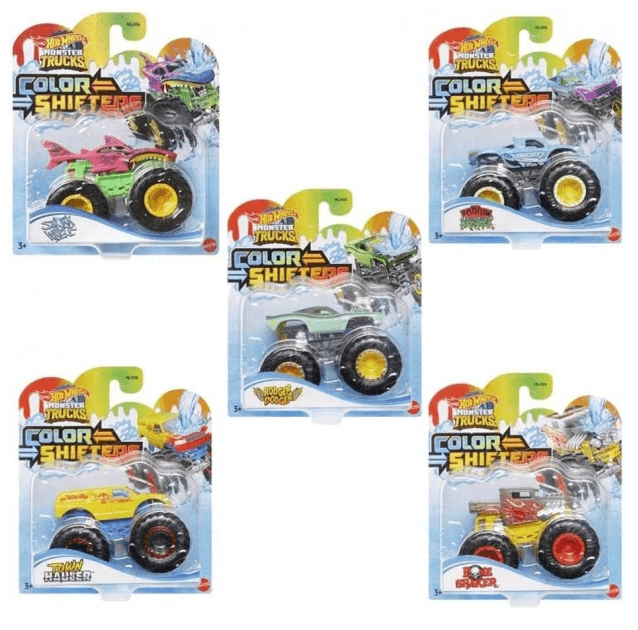 Машинка-позашляховик"Monster Trucks" "Зміни колір",в асорт. №HGX06 / Hot Wheels — купити | Канцелярський Сад