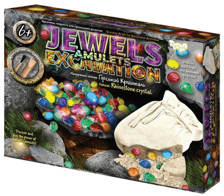 Набір для проведення розкопок "DankoToys" Jewels Amulets Excavation №Jaex-01-01 — купити | Канцелярський Сад