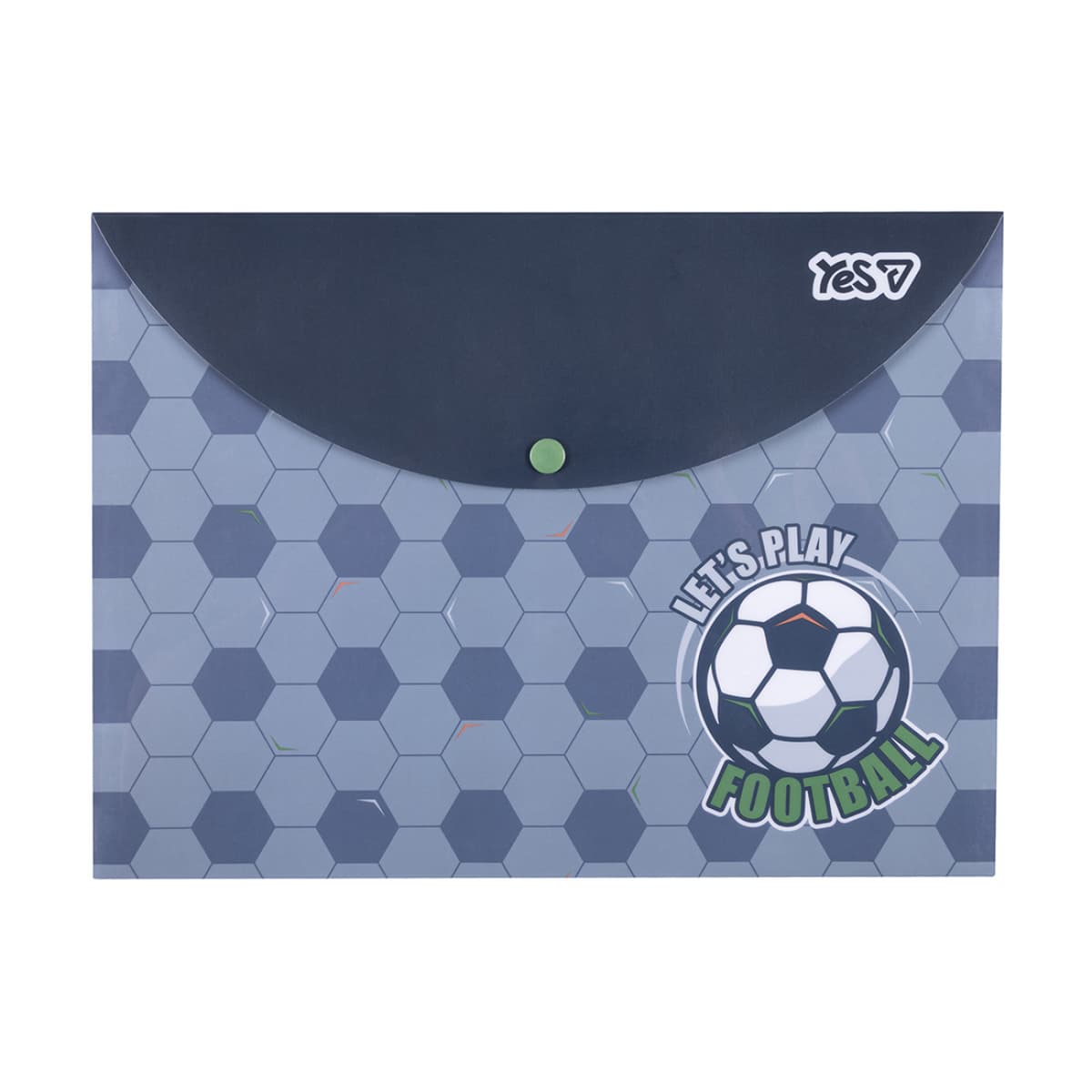 Папка-конверт "Yes" №492379 А4 "Football" на кнопці — купити | Канцелярський Сад