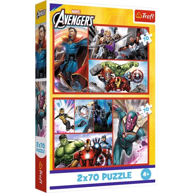 Пазли Trefl 2x70ел. The Avengers Стати героєм №34439 — купити | Канцелярський Сад