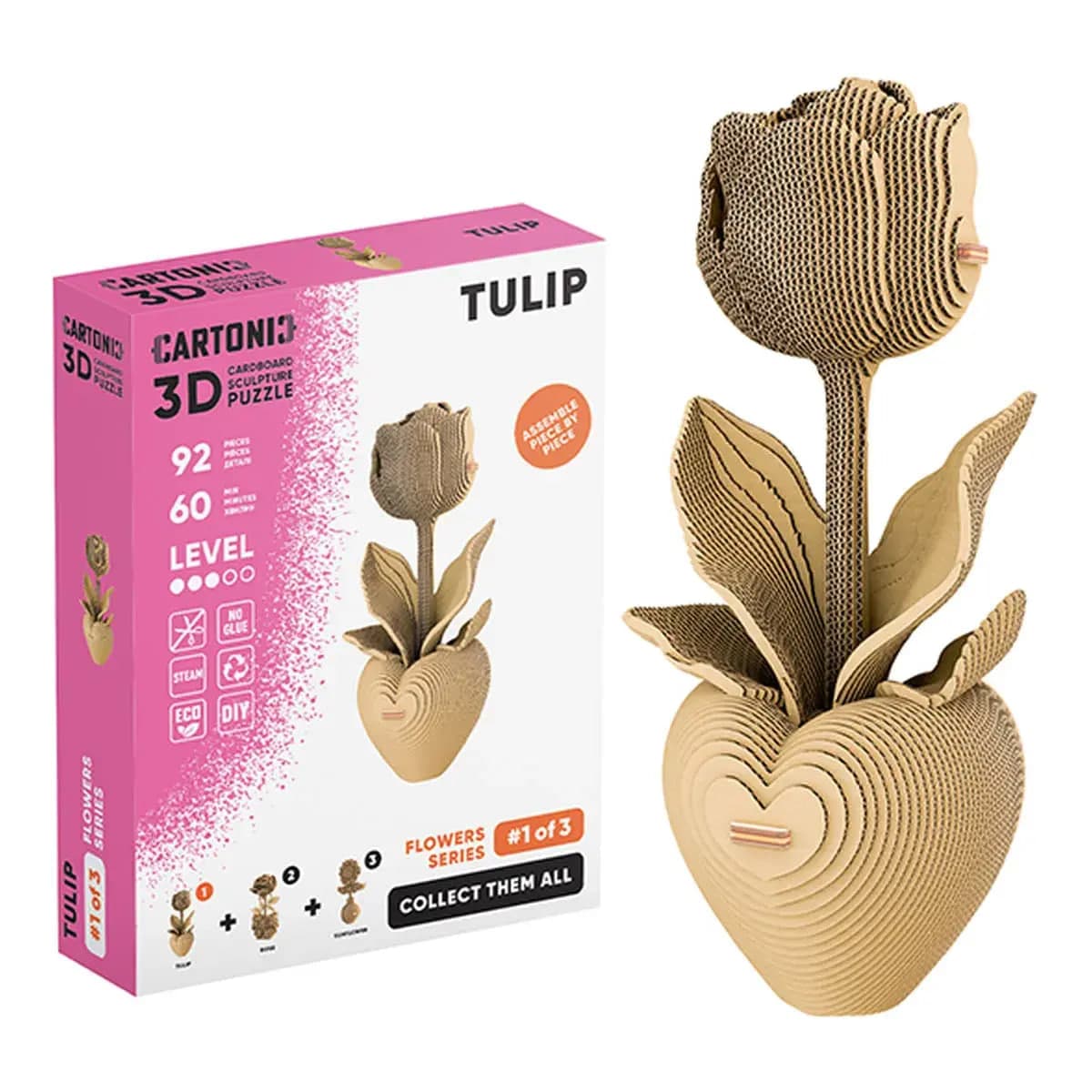 Пазли 3D "Cartonic" Collectible Tulip 120дет. — купити | Канцелярський Сад