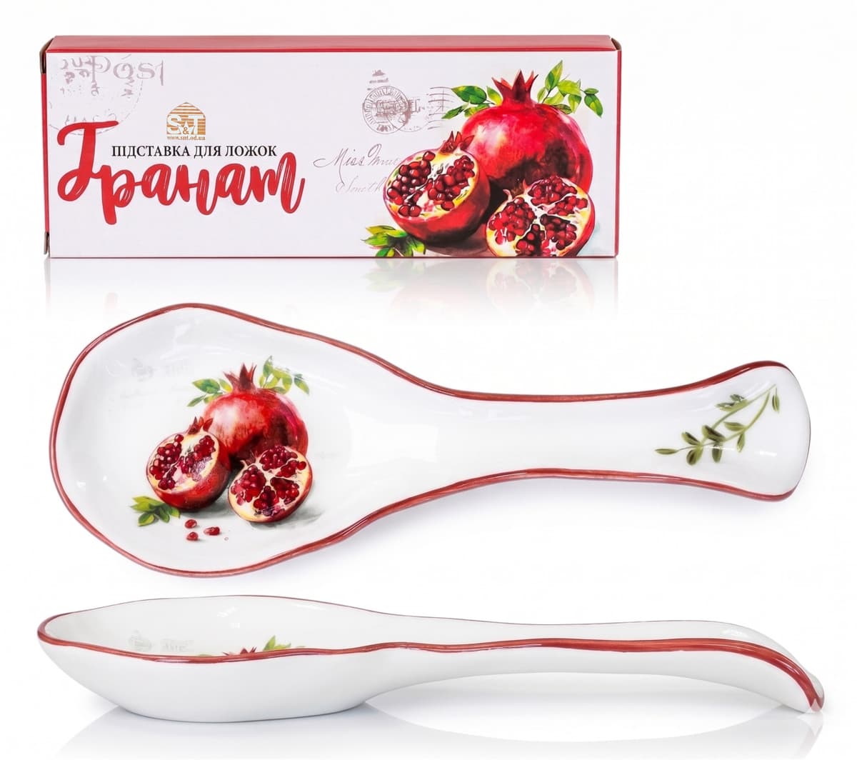 Підставка для ложок керам. "Гранат" 29х9х3см №700-01-24/S&T — фото товару | Канцелярський Сад