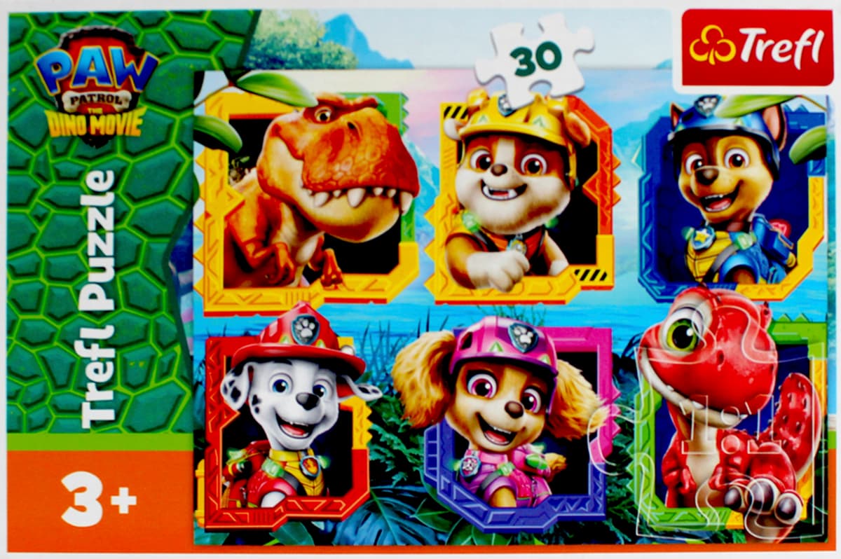 Пазли Trefl 30ел. PAW PATROL Острів Діно .THE DINO MOVIE №18336 — купити | Канцелярський Сад